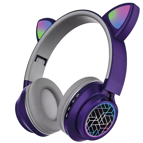 Wireless Slusalki - Cat Ears - ST79M - Purple