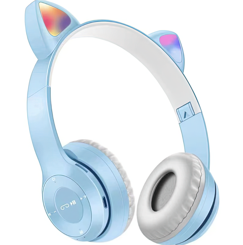 Wireless Slusalki - Cat Ears - P47M - Blue
