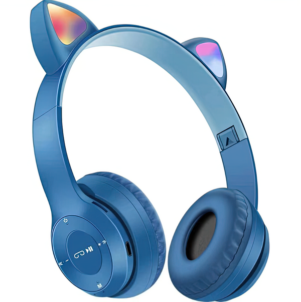 Wireless Slusalki - Cat Ears - P47M - Navy Blue