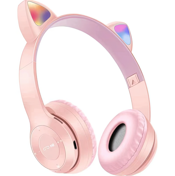 Wireless Slusalki - Cat Ears - P47M - Pink