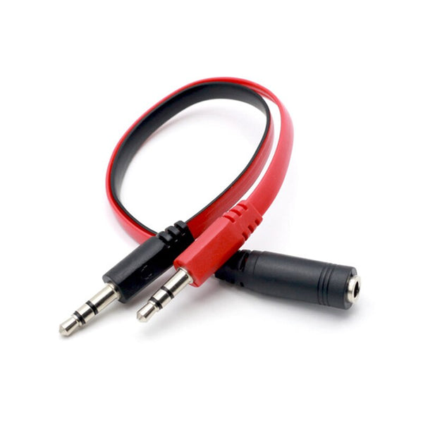 Audio adapter - 3.5mm razdelnik za mikrofon i slusalki so kabel ( zenski priklucok )