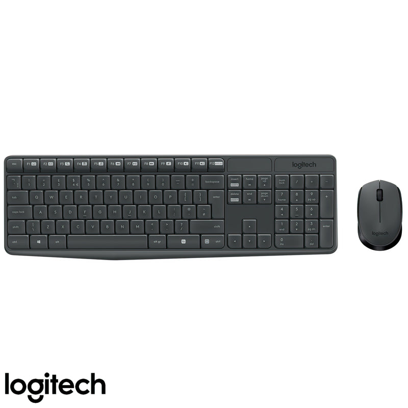Wireless Tastatura i Gluvce Combo - Logitech - MK235 - Black